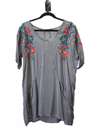 Grey Top Short Sleeve Johnny Was, Size Xs des créatures d'habitude