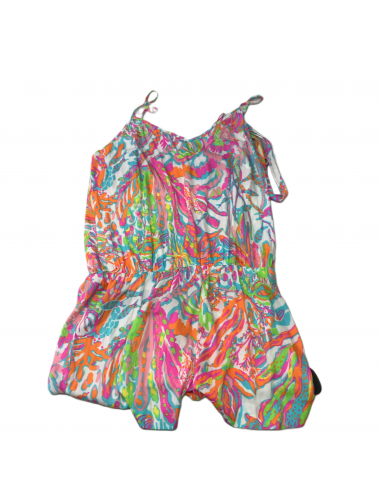 Multi-colored  Romper Designer By Lilly Pulitzer  Size: L le concept de la Pate a emporter 