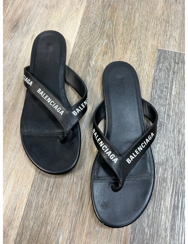 Black Sandals Designer Balenciaga, Size 8/38 Paris Déstockage Promo