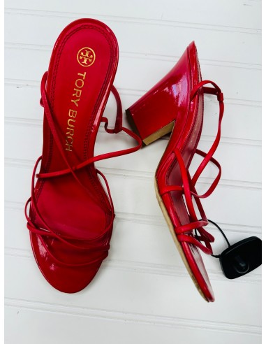 Red Sandals Designer Tory Burch, Size 10 pas cheres