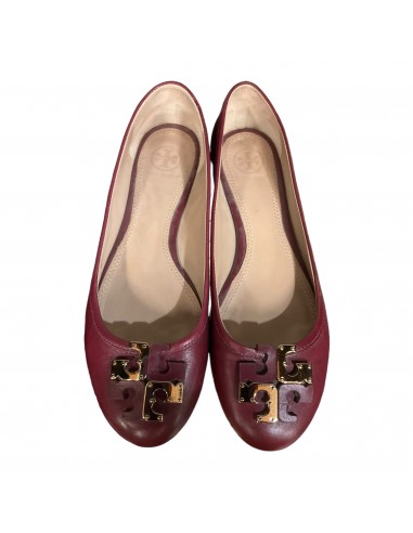 Red Shoes Flats Tory Burch, Size 8 pas cher