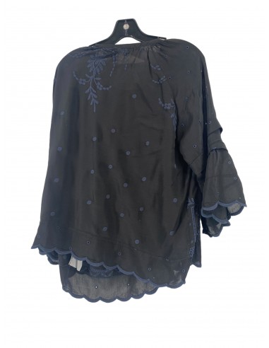 Black Blouse 3/4 Sleeve Johnny Was, Size M Par le système avancé 