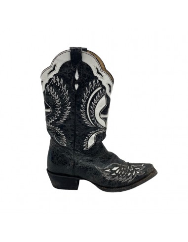 Black & White Boots Western Cmb, Size 8 2024