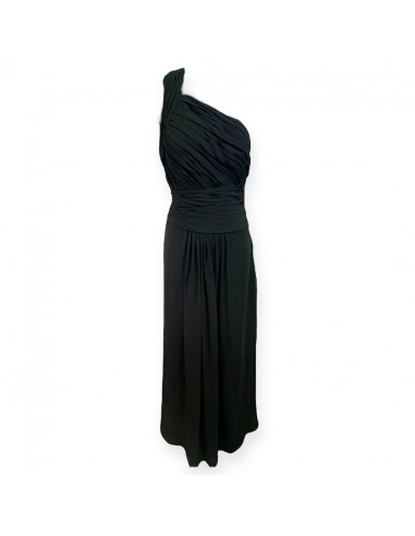 Jocelyn One Shoulder Pleated Gown Luxury Designer Monique Lhuiller Size 8 en stock