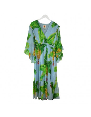 Blue & Green Dress Casual Maxi Farm Rio, Size Xs livraison gratuite