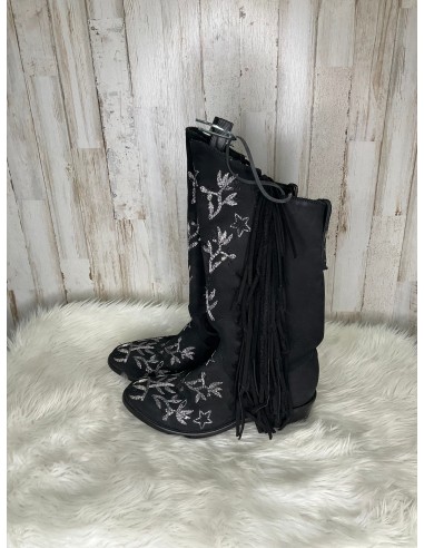 Black & Silver Boots Western Cma, Size 8.5 Venez acheter