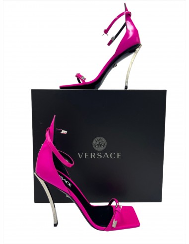 Versace Hot Pink Palladio Designer Heels, Size 8/38 Véritable concentré