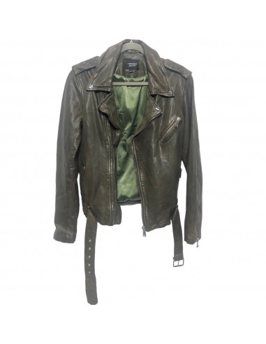 Brown & Green Jacket Leather Lamarque, Size M Les êtres humains sont 