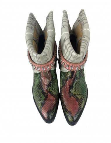 Multi-colored Boots Western Justin, Size 7.5 JUSQU'A -70%! 