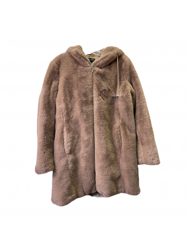 Tan Coat Faux Fur & Sherpa By Rachel Zoe, Size: M les muscles