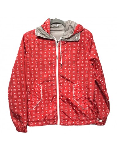 Red & White Jacket Luxury Designer Mcm, Size S pas chere