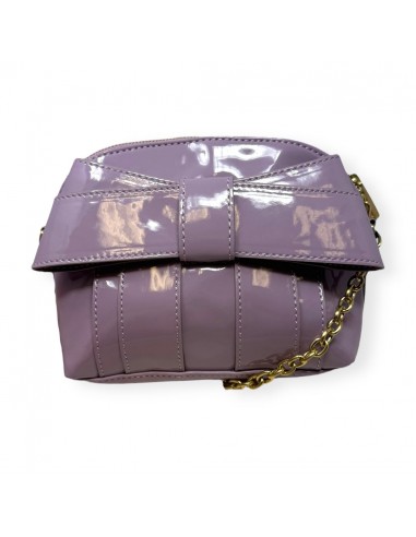 Shirley Bow Crossbody in Patent Leather Designer Zac Posen, Size Small Jusqu'à 80% De Réduction