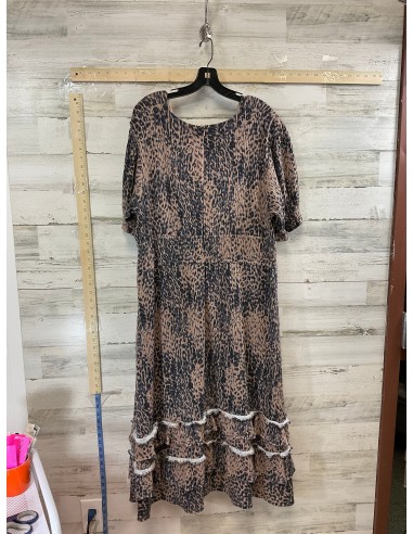 Dress Casual Midi By Hutch In Brown, Size: 2x acheter