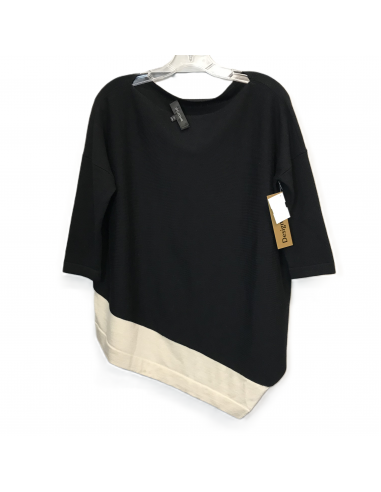 Top 3/4 Sleeve Designer By St John Collection In Black & Cream, Size: S Les êtres humains sont 