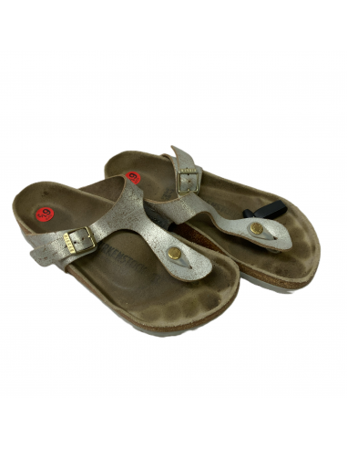 Silver  Sandals Flats By Birkenstock  Size: 6.5 le des métaux précieux