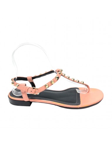 Peach Sandals Flats Balenciaga, Size 7 france